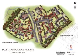 Coloured Hand-Drawn Site Plan