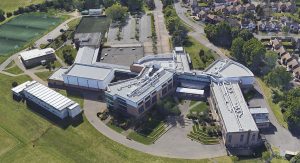 Aerial photo after construction